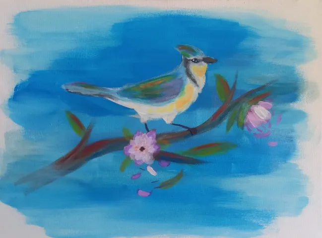 Schilderij met acrylverf