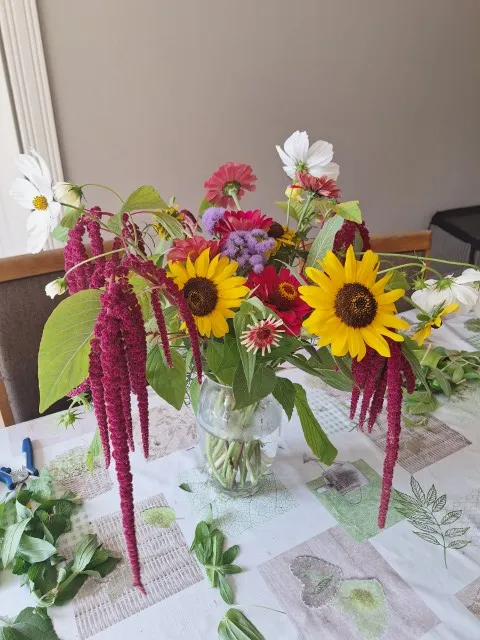 Boeket uit eigen tuin